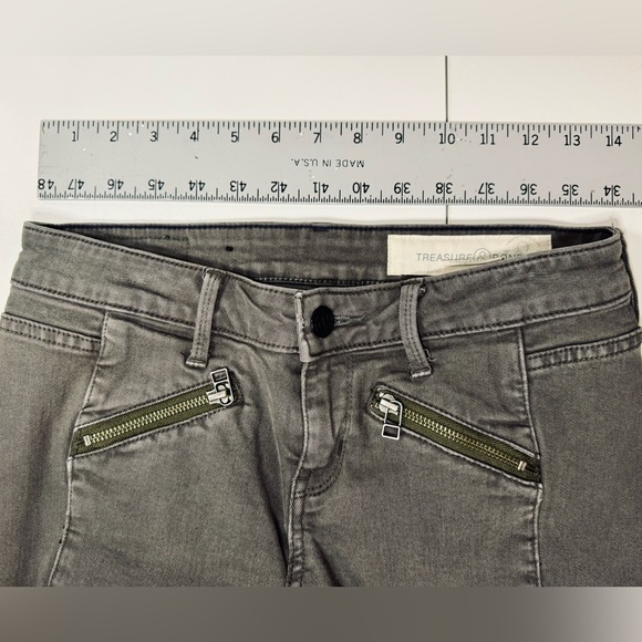 Treasure & Bond Low-Waisted Jeans in Earth (Olive Green/Brown) SZ 25 - EUC - Picture 12 of 16